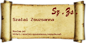 Szalai Zsuzsanna névjegykártya